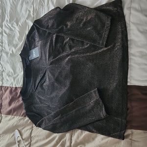 Gold Shimmer DKNY Fitted Blouse